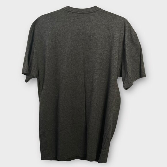 Johnny Cash Country Music Graphic Tee T-Shirt Solid Black Crewneck Musician Band - Picture 2 of 3